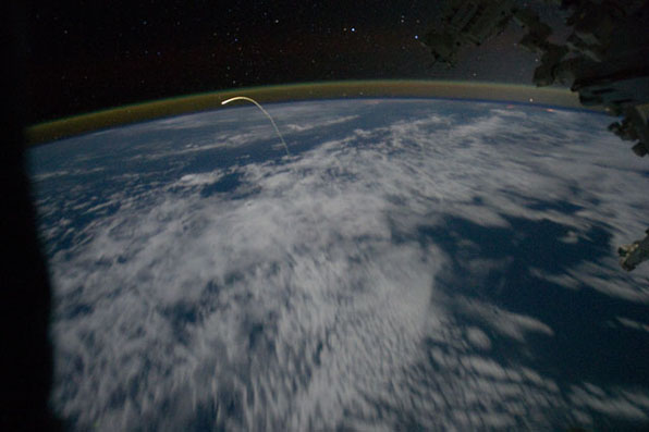 STS-135 Atlantis Plasma Trail