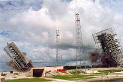 Towers toppled