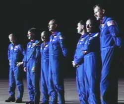 Crew arriving