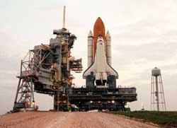 Shuttle launch pad